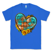 True Royal fall pattern heart with sunflower Classic Tee - HRA Design Shop