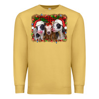 Antique Gold christmas heifers Premium Sweatshirt - Jasminsmagicworld