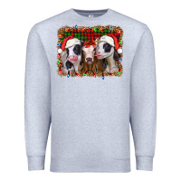 Heather Grey christmas heifers Premium Sweatshirt - Jasminsmagicworld