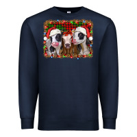 Navy christmas heifers Premium Sweatshirt - Jasminsmagicworld