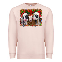 Pale Pink christmas heifers Premium Sweatshirt - Jasminsmagicworld