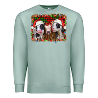 Seafoam christmas heifers Premium Sweatshirt - Jasminsmagicworld