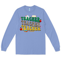 Colony Blue teacher teacher teacher Long Sleeve Tee - Zillion Design Studio