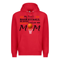 Red My Favorite Basketball Player Calls Me Mom Premium Hoodie - Bettercallsaul
