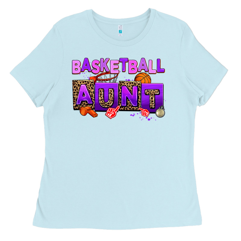 Basketball Aunt Ladies Tee by AdoDesignShop | Teevron