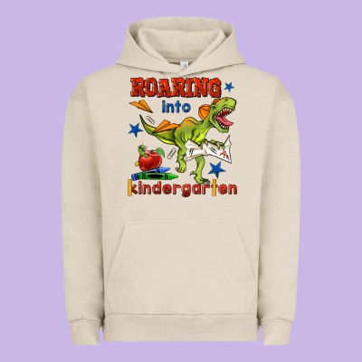 Roaring Into Kindergarten Urban Hoodie Designed By Bundleandbundleshop