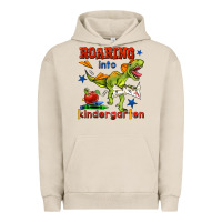 Pigment French Oak roaring into kindergarten Urban Hoodie - BundleAndBundleShop