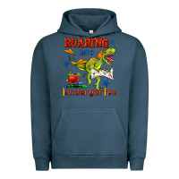 Pigment Midnight Navy roaring into kindergarten Urban Hoodie - BundleAndBundleShop