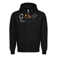 Black camp life Zipper Hoodie - CowhideDigitalArt