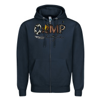 Navy camp life Zipper Hoodie - CowhideDigitalArt