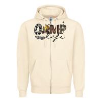 Sandshell camp life Zipper Hoodie - CowhideDigitalArt
