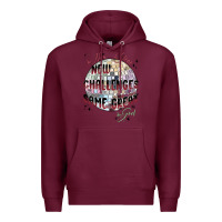 Burgundy happy new year Premium Hoodie - MaliasSmallBusiness