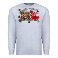 Heather Grey valentines day ma Premium Sweatshirt - NancyCooperArtShop