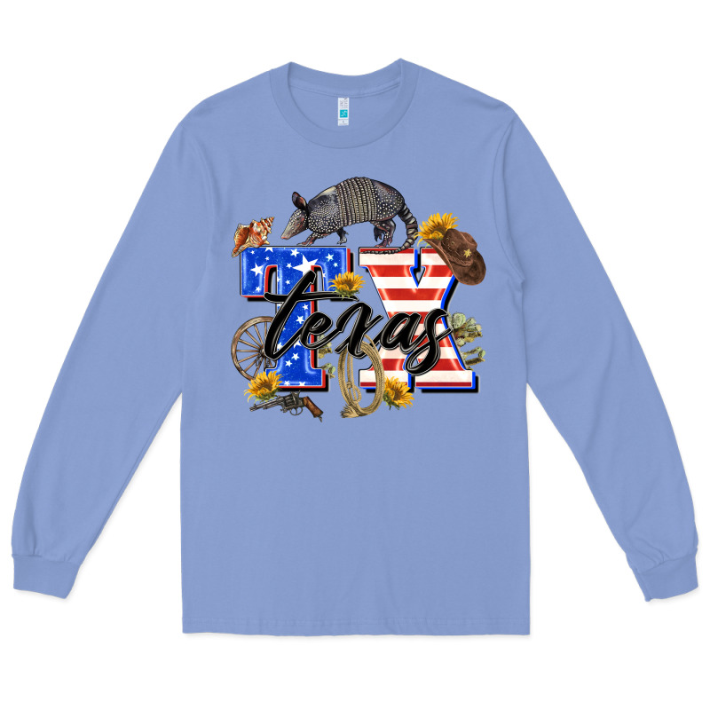 Texas Tx Long Sleeve Tee by Zillion Design Studio | Teevron