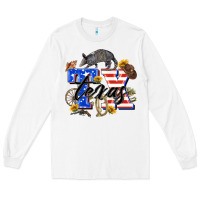White texas tx Long Sleeve Tee - Zillion Design Studio