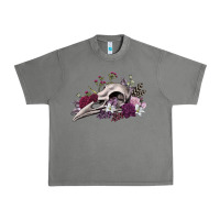 Tornado Boho floral raven skull Urban Heavy Tee - RanaPortraitStore