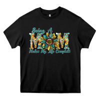Black being a mom makes my life complete Heavy Core Tee - SublimationCraftShop