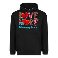 Black love more worry less Heavyweight Hoodie - AdoDesignShop
