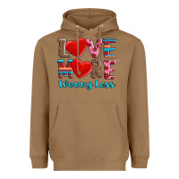 Toasted Coconut love more worry less Heavyweight Hoodie - AdoDesignShop
