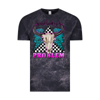 Cloud Black somebodys problem Vintage Tee - texasbilliewilder