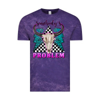 Cloud Purple somebodys problem Vintage Tee - texasbilliewilder