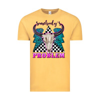 Vintage Mustard somebodys problem Vintage Tee - texasbilliewilder