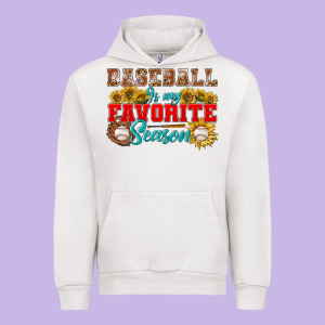 Baseball Is My Favorite Season Urban Hoodie Designed By Bundleandbundleshop