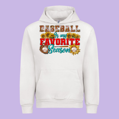 Baseball Is My Favorite Season Urban Hoodie Designed By Bundleandbundleshop