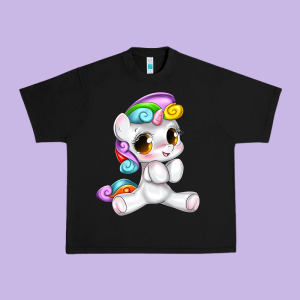 Pride Cute Unicorn Urban Heavy Tee Designed By Texasbilliewilder