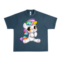 Midnight Navy pride cute unicorn Urban Heavy Tee - texasbilliewilder