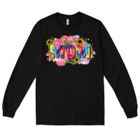 Black tie dye mom Long Sleeve Tee - Zillion Design Studio