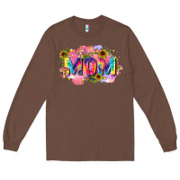Chestnut tie dye mom Long Sleeve Tee - Zillion Design Studio