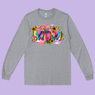 Tie Dye Mom Long Sleeve Tee Designed By Zillion Design Studio