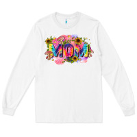 White tie dye mom Long Sleeve Tee - Zillion Design Studio