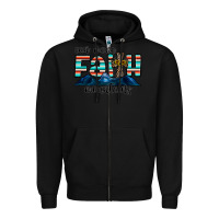 Black can move faith mountains Zipper Hoodie - CowhideDigitalArt