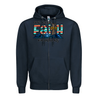 Navy can move faith mountains Zipper Hoodie - CowhideDigitalArt