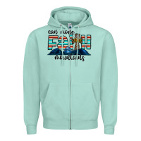 Seafoam can move faith mountains Zipper Hoodie - CowhideDigitalArt