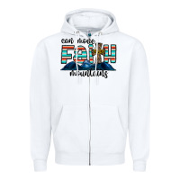 White can move faith mountains Zipper Hoodie - CowhideDigitalArt