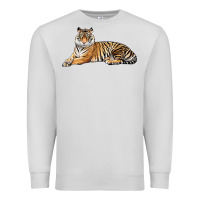 Dove Grey Tiger Premium Sweatshirt - LillyAllenDesigns