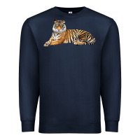 Navy Tiger Premium Sweatshirt - LillyAllenDesigns