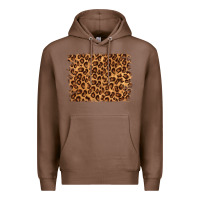 Chestnut leopard background Premium Hoodie - NancyCooperArtShop