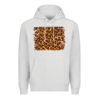 Dove Grey leopard background Premium Hoodie - NancyCooperArtShop