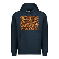 Navy leopard background Premium Hoodie - NancyCooperArtShop