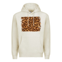 Oatmeal Heather leopard background Premium Hoodie - NancyCooperArtShop