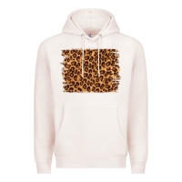 Pale Pink leopard background Premium Hoodie - NancyCooperArtShop