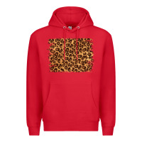 Red leopard background Premium Hoodie - NancyCooperArtShop