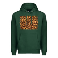 Sports Green leopard background Premium Hoodie - NancyCooperArtShop