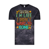 Cloud Black sorry i am late i didnt want to come Vintage Tee - texasbilliewilder