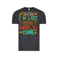 Vintage Black sorry i am late i didnt want to come Vintage Tee - texasbilliewilder