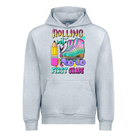 Heather Grey rolling into first grade Urban Hoodie - BundleAndBundleShop
